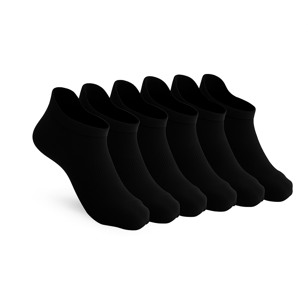 Classic Padded Stretch Ankle Socks - 6 - Pack - ComfortWear