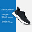Zapatillas Ortho Performance Max Stretch - Totalmente negras