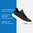 Zapatillas Ortho Performance Max Stretch - Totalmente negras