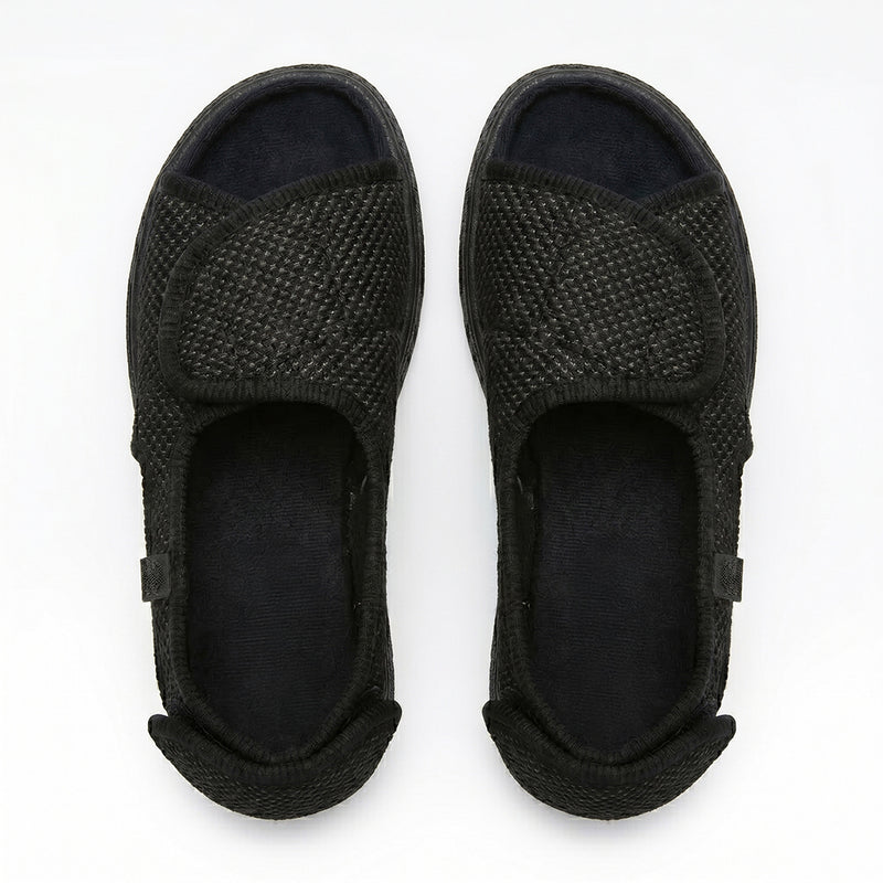 Sandales Chelsea à pieds larges - Noir