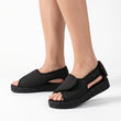 Sandales Chelsea à pieds larges - Noir