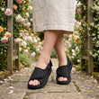 Sandales Chelsea à pieds larges - Noir