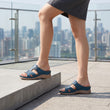 Sandales orthopédiques romaines à coussinets - Bleu