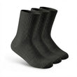 3-Pack Cushioned Socks (Black)