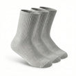 3-Pack Cushioned Socks (Grey)