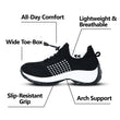 Zapatos con amortiguación elástica Ortho - Negro y blanco