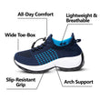 Zapatos con amortiguación elástica Ortho - Blanco Azul