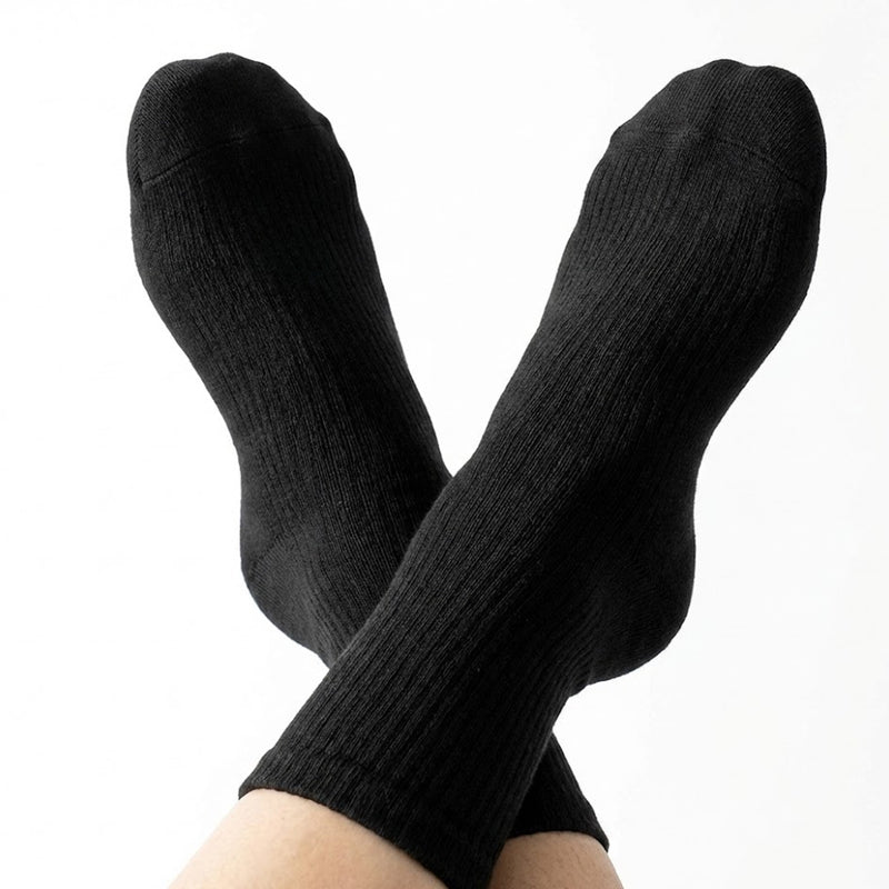 3-Pack Cushioned Socks (Black)