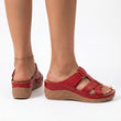 Sandales orthopédiques romaines à coussinets - Rouge