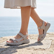 Sandales avec support de voûte plantaire orthopédique - Gris