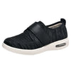 Zapatos anchos elásticos sin cordones Kloud con cierre ajustable - Negro Gris