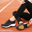 Non-Slip Healthcare Worker Ortho Stretch Cushion Shoes - Black Purple - ComfortWear Store
